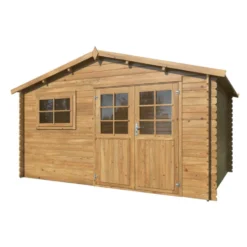 Abri de jardin naturel White Wood Bruges - 10.8 m² / 28 mm