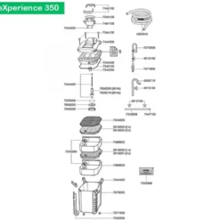 Adaptateur complet, pièce détachée, matière résistante - EHEIM PIÈCES DÉTACHÉES - modèle 7481108