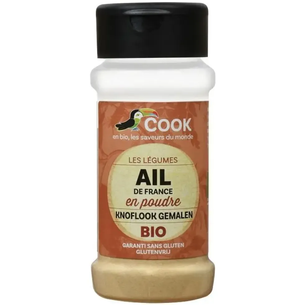 Ail en poudre bio dans un pot de 45 g