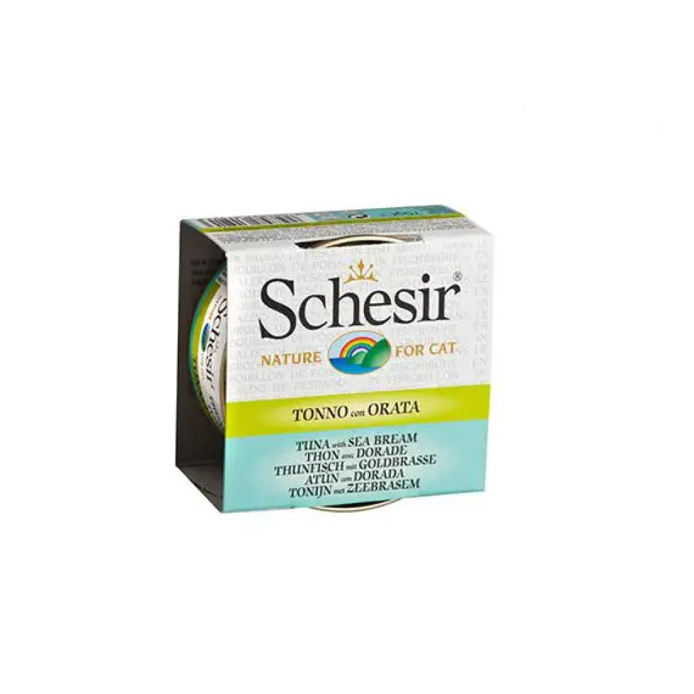Alimentation humide bouillon pour chat thon dorade Schesir - 70 g