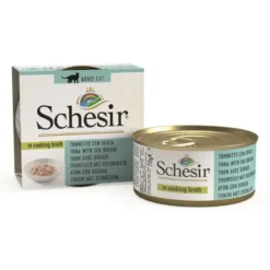 Alimentation humide bouillon pour chat thon dorade Schesir - 70 g