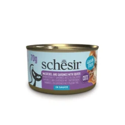 Alimentation humide pour chat morceaux de sardines, maquereaux Schesir - 70 g