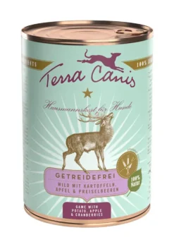 Aliment complet pour chien sans céréales Terra Canis gibier – 400 g