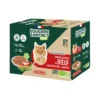 Aliment humide pour chat adulte bio bœuf petits pois carottes Équilibre & Instinct - 12 x 85 g