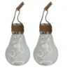 2 ampoules solaires décoratives à suspendre