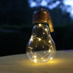 2 ampoules solaires décoratives à suspendre