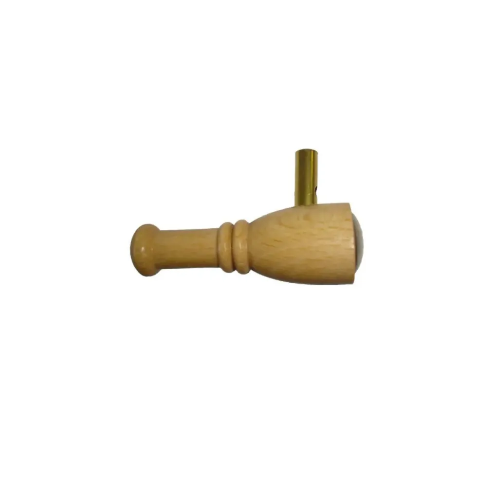 Appeau mésange hupee en bois de couleur beige