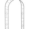 Arche en métal noir à tube rond Louis Moulin Basics Vitrail - 130 x 50 x 250 cm