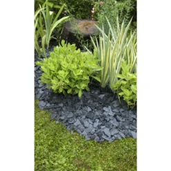 Ardoise noire pour jardin de calibre 30 à 70 mm en sac de 20 L