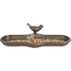 Bain d’oiseau en fonte 29,5x13x7,1 cm