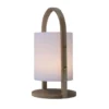 Baladeuse lumineuse avec anse en bois Ø 16,5 x 37 cm