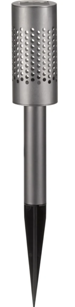 Balise pour extérieur SolStar coloris gris effet blanc froid en métal Smartgarden - 42 x 6,4 x 5,4 cm