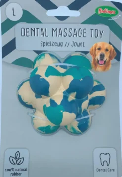 Balle pour chien en caoutchouc naturel coloris bleu Bubimex Beta – Taille L