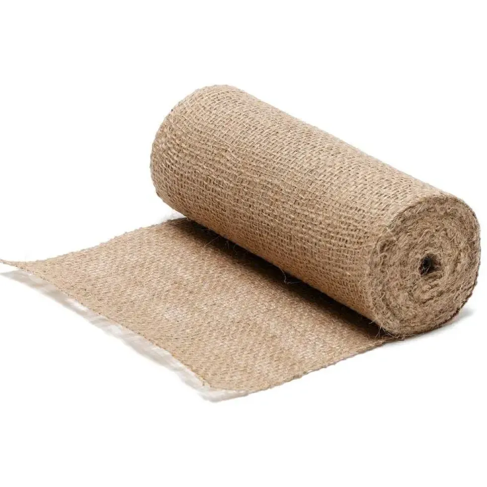 Bande de jute pour l'hiver coloris marron - 0,20 x 10 m