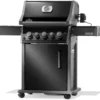 Barbecue gaz Rogue avec 3 brûleurs et réchaud latéral coloris noir Napoléon - 130 x 64 x 122 cm