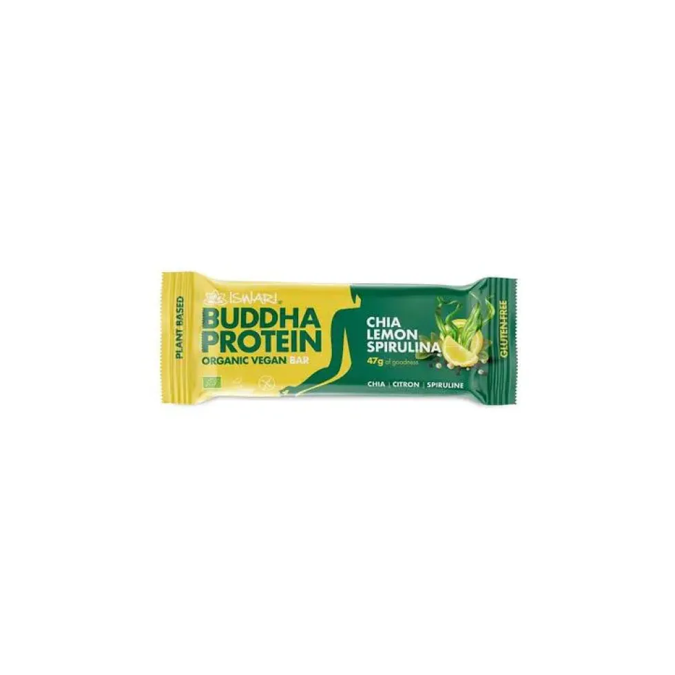 Barre bouddha protéine bio chia citron et spiruline bio - 47 g