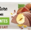 Barre chocolat lait incrustée noisettes bio Saveur et Nature - 30 g