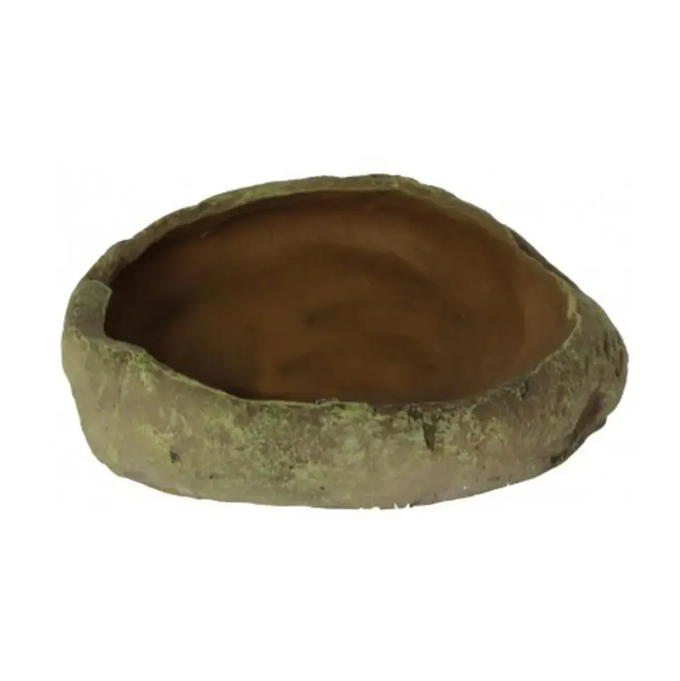 Bassin ou mangeoire pour terrarium coloris gris Reptile Planet Repti Dish - Taille L 14 x 4 x 11 cm