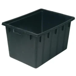Bassin rectangulaire noir Victoria Quadro III - 80x63x38 cm