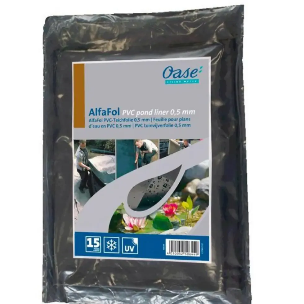 Bâche PVC épaisse 0,5mm AlfaFol OASE - 5 x 6 m