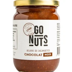 Beurre de cacahuètes chocolat noir bio Go nuts - 270 g