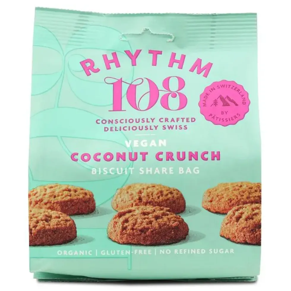 Biscuits croquant bio noix de coco Rythm 108 - 135 g