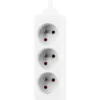 Bloc multiprise blanc 3 prises - 1 m