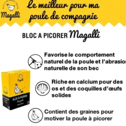 Bloc à picorer jaune en format de 1 kg