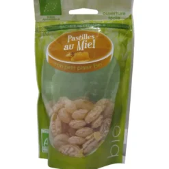 Bonbons pastilles au miel en sachet de 120 g