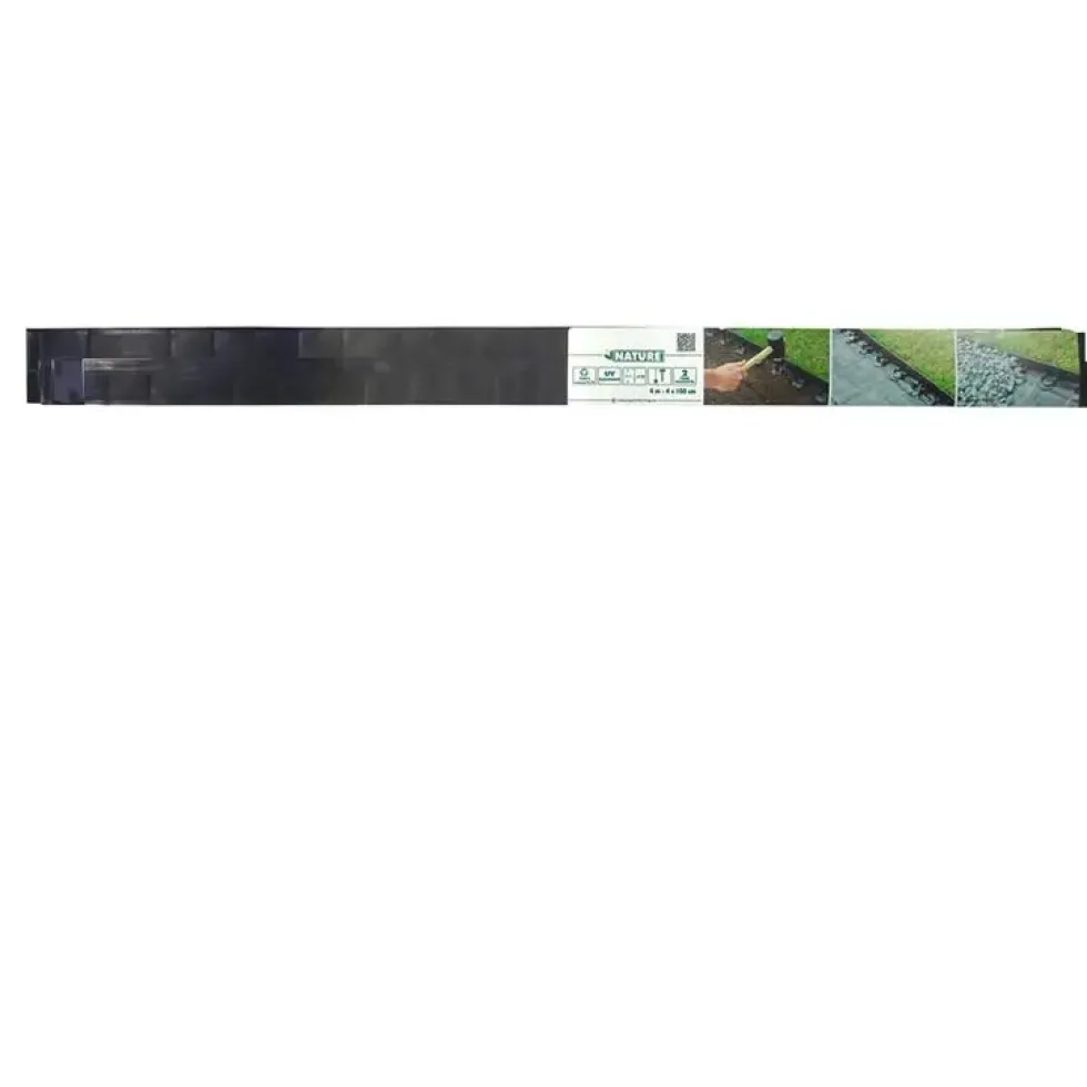 Bordure à gazon à poser x 4 + 16 ancres de fixation 1 mètre x H 4,5 cm