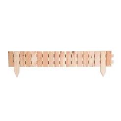 Bordure plate à lames droites 5 cm en mélèze certifié FSC® naturel huilé Robin Hood - 100 x 15/25 cm