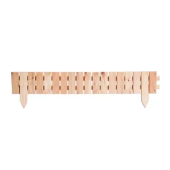Bordure plate à lames droites 5 cm en mélèze certifié FSC® naturel huilé Robin Hood - 100 x 15/25 cm