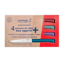 Boîte de 4 couteaux de table coloris multicolore en plastique et inox Opinel - 257 x 54 x 15 cm
