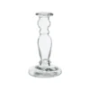 Bougeoir soliflore en verre transparent - Ø 8,4 x H 25,5 cm