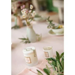 Bougie blanche parfumée Fleurs d’Amandier 180 g