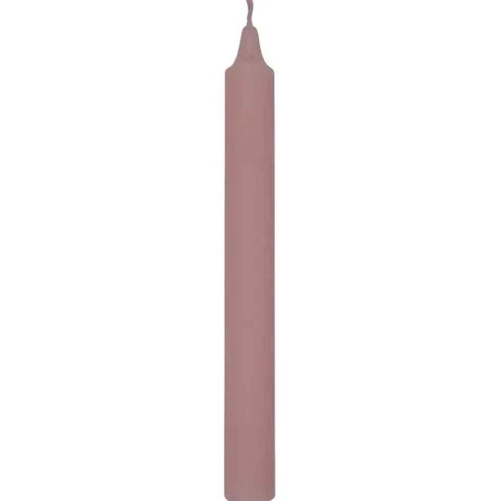 Bougie droite teintée dans la masse rose L’Atelier de Denis - Ø 2,1 x H 20 cm