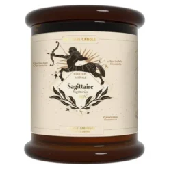 Bougie parfumée orange jasmin vétiver My jolie Candle Astrale sagittaire - 300 g