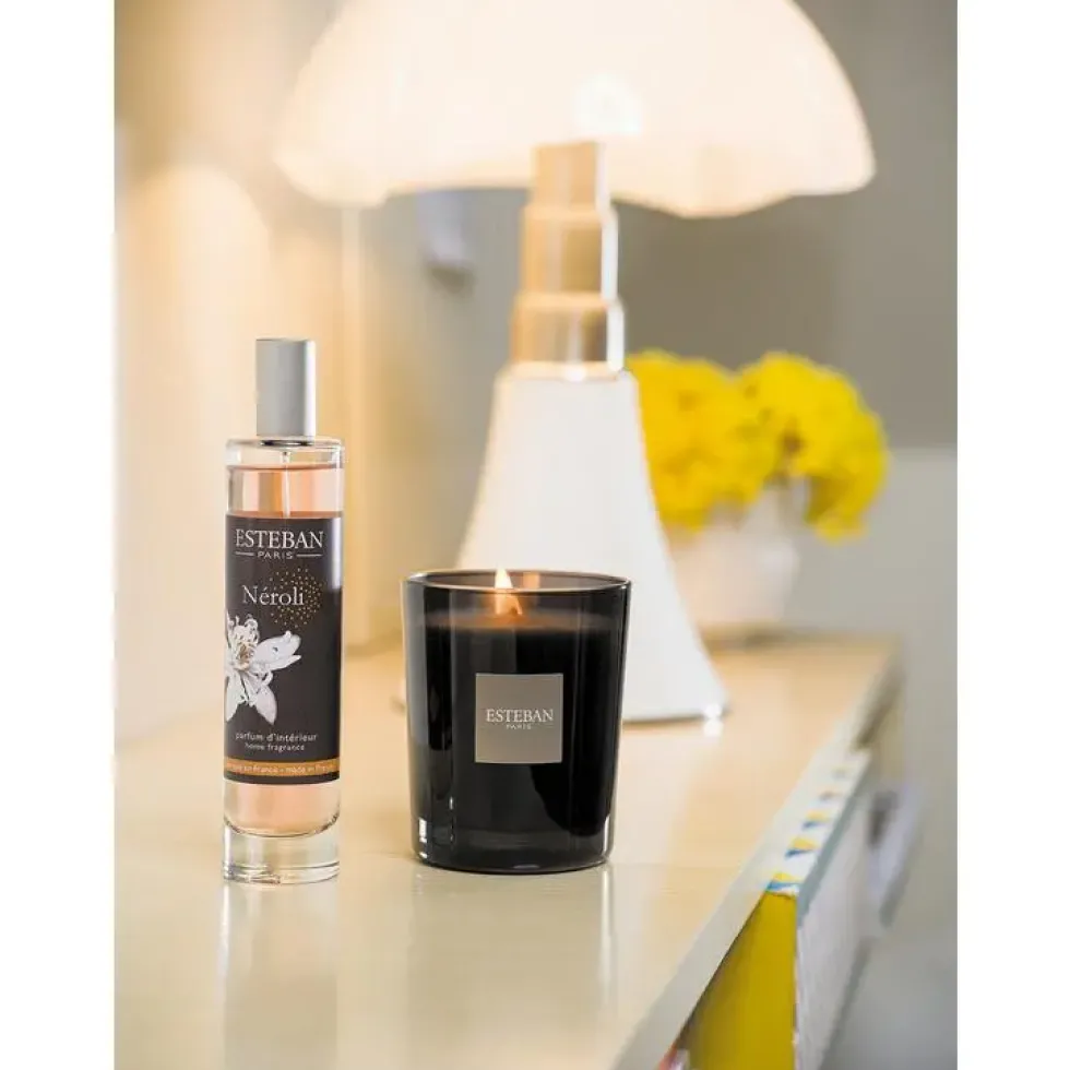 Bougie parfumée rechargeable Initiale Néroli Esteban - 180 g