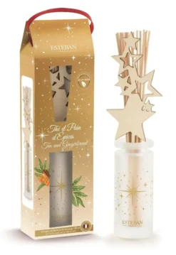 Bouquet parfumé avec sa recharge coloris jaune senteur thé et pain d'épice - 100 ml