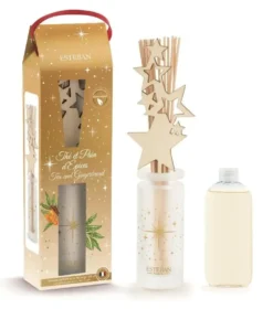 Bouquet parfumé avec sa recharge coloris jaune senteur thé et pain d'épice - 100 ml