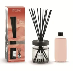 Bouquet parfumé ellipse avec sa recharge senteur terre d'ocre karité Esteban - 200 ml