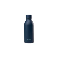 Bouteille isotherme en inox recyclé Qwetch Icon Matt bleu nuit - 500 ml