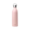 Bouteille isotherme en inox recyclé Qwetch Active Matt rose pastel - 1 L