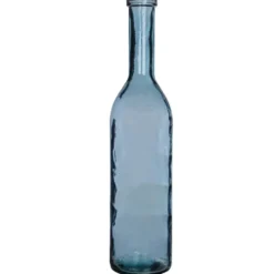 Bouteille Rioja coloris bleu en verre recyclé - Ø 12 cm