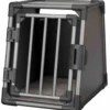 Box de transport pour chien en aluminium coloris gris graphite Trixie - 48 x 56 x 61 cm