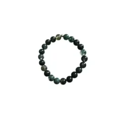 Bracelet agate mousse 8mm