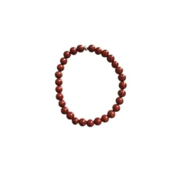 Bracelet jaspe rouge 4mm