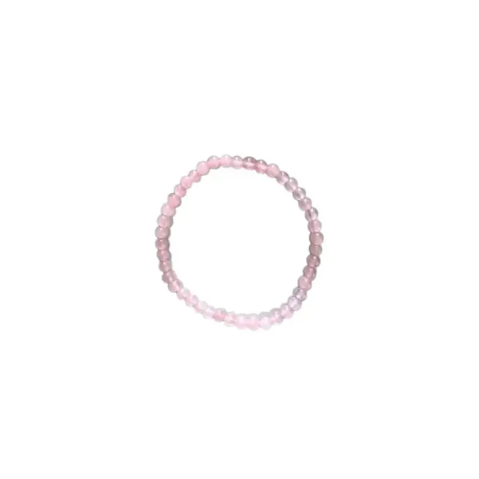 Bracelet quartz rose 6mm