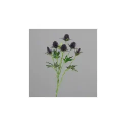 Branche de chardon coloris lilas artificielle - 57 cm