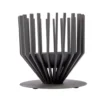 Brasero noir poudré Irving - Ø 44 x H 43 cm